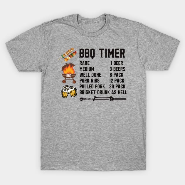 Funny Drinking Shirt For BBQ T-Shirt by JD_Apparel